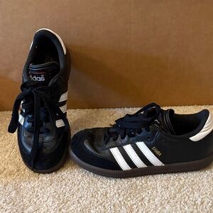 Adidas Kids Black and White Samba Sneakers